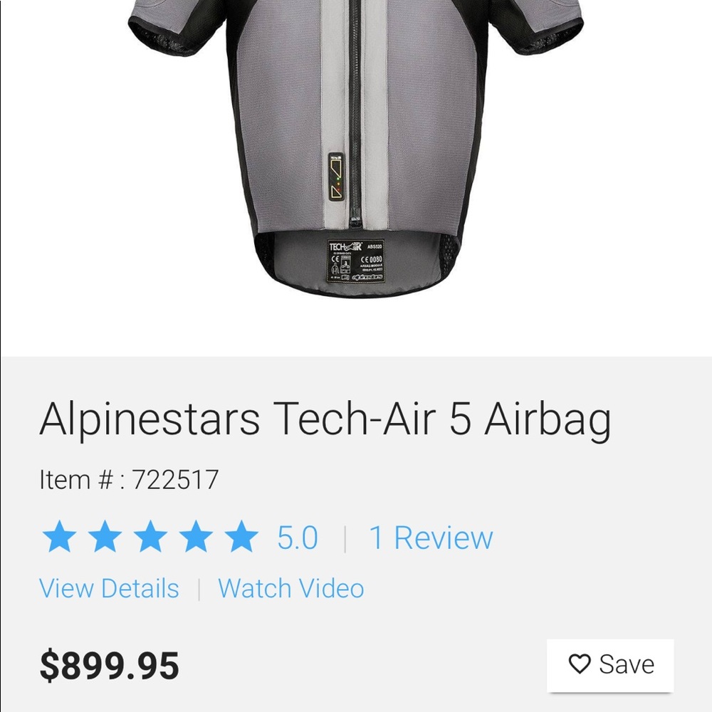 Alpinestairs airbag vest